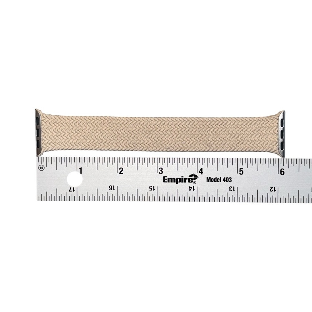 41mm Beige Braided Solo Loop - Size 8 - Picture 2 of 5